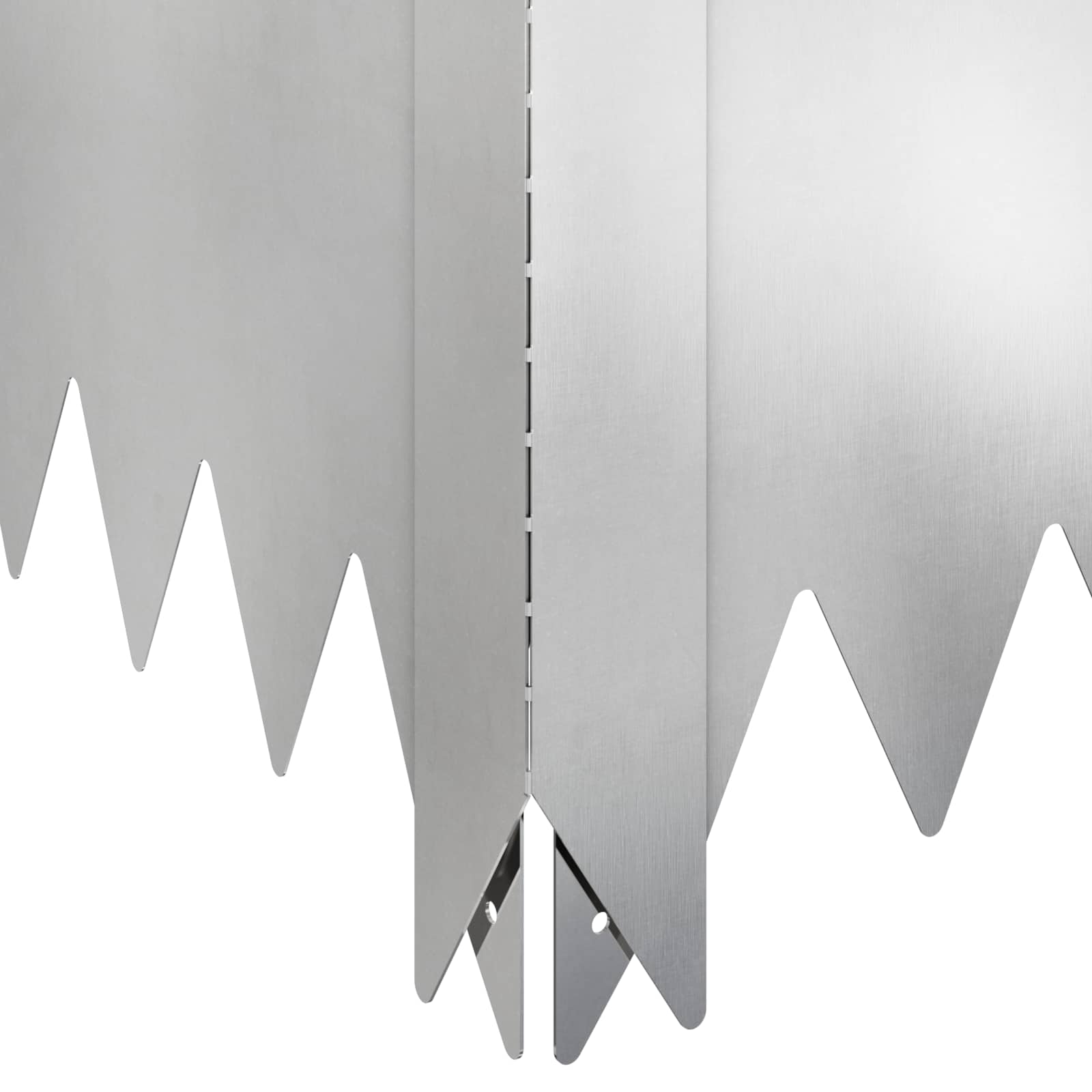 Gazonrand 100 x 100 x 35 cm Staal Zilverkleurig
