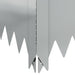 Gazonrand 100 x 100 x 35 cm Staal Zilverkleurig