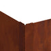 Gazonrand 4 st 100 x 100 x 35 cm Staal Roestig