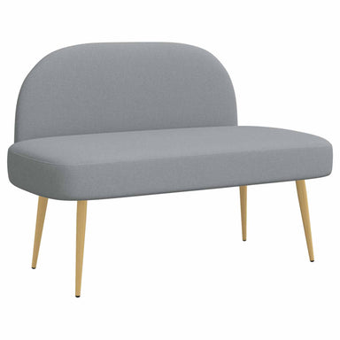 Gestoffeerde bank met rugleuning Lichtgrijs 110 x 60 x 76 cm