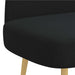 Beklede bank met rugleuning Zwart 110 x 60 x 76 cm Polyester