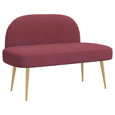 Beklede bank met rugleuning Wijnrood 110 x 60 x 76 cm Polyester