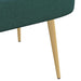 Beklede bank met rugleuning Donkergroen 110 x 60 x 76 cm