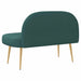 Beklede bank met rugleuning Donkergroen 110 x 60 x 76 cm