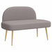 Beklede bank met rugleuning Taupe 110 x 60 x 76 cm Polyester
