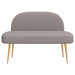Beklede bank met rugleuning Taupe 110 x 60 x 76 cm Polyester