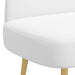 Beklede bank met rugleuning Wit 110 x 60 x 76 cm Polyester