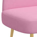 Beklede bank met rugleuning Roze 110 x 60 x 76 cm Polyester