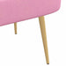 Beklede bank met rugleuning Roze 110 x 60 x 76 cm Polyester