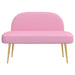 Beklede bank met rugleuning Roze 110 x 60 x 76 cm Polyester