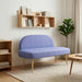 Beklede bank met rugleuning Jeans blauw 110 x 60 x 76 cm