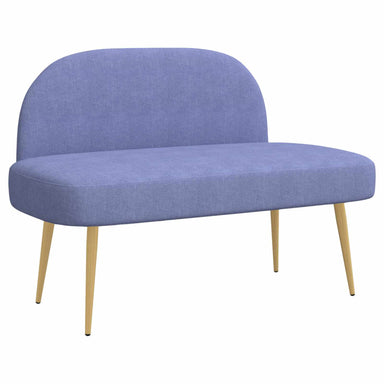 Beklede bank met rugleuning Jeans blauw 110 x 60 x 76 cm