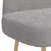 Beklede bank met rugleuning Lichtgrijs 110 x 60 x 76 cm Bouclé