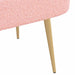 Beklede bank met rugleuning Roze 110 x 60 x 76 cm Bouclé
