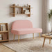 Beklede bank met rugleuning Roze 110 x 60 x 76 cm Bouclé