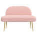 Beklede bank met rugleuning Roze 110 x 60 x 76 cm Bouclé