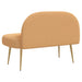 Beklede bank met rugleuning Beige 110 x 60 x 76 cm Bouclé