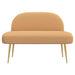 Beklede bank met rugleuning Beige 110 x 60 x 76 cm Bouclé