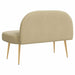 Beklede bank met rugleuning Lichtgroen Grijs 110 x 60 x 76 cm