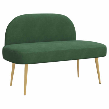 Beklede bank met rugleuning Jungle groen 110 x 60 x 76 cm