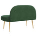 Beklede bank met rugleuning Jungle groen 110 x 60 x 76 cm
