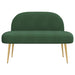 Beklede bank met rugleuning Jungle groen 110 x 60 x 76 cm