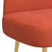 Beklede bank met rugleuning Rood-oranje 110 x 60 x 76 cm