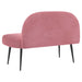 Beklede bank met rugleuning Roze 110 x 60 x 76 cm Fluweel