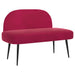 Beklede bank met rugleuning Wijnrood 110 x 60 x 76 cm Fluweel