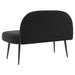 Beklede bank met rugleuning Zwart 110 x 60 x 76 cm Fluweel