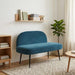 Beklede bank met rugleuning Blauw 110 x 60 x 76 cm Fluweel