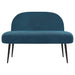 Beklede bank met rugleuning Blauw 110 x 60 x 76 cm Fluweel