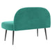Beklede bank met rugleuning Turquoise 110 x 60 x 76 cm Fluweel