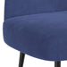 Beklede bank met rugleuning Politieblauw 110 x 60 x 76 cm