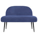 Beklede bank met rugleuning Politieblauw 110 x 60 x 76 cm