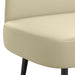 Beklede bank met rugleuning Crèmekleurig 110 x 60 x 76 cm