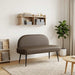 Beklede bank met rugleuning Grijs 110 x 60 x 76 cm Kunstleer