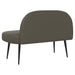 Beklede bank met rugleuning Grijs 110 x 60 x 76 cm Kunstleer