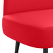 Beklede bank met rugleuning Rood 110 x 60 x 76 cm Kunstleer