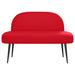 Beklede bank met rugleuning Rood 110 x 60 x 76 cm Kunstleer