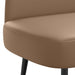 Beklede bank met rugleuning Cappuccino 110 x 60 x 76 cm