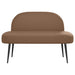 Beklede bank met rugleuning Cappuccino 110 x 60 x 76 cm