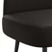 Beklede bank met rugleuning Zwart 110 x 60 x 76 cm Kunstleer