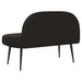 Beklede bank met rugleuning Zwart 110 x 60 x 76 cm Kunstleer