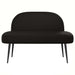Beklede bank met rugleuning Zwart 110 x 60 x 76 cm Kunstleer