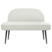 Beklede bank met rugleuning Wit 110 x 60 x 76 cm Kunstleer
