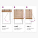 Rolgordijn Bruin 40 x 160 cm Bamboe
