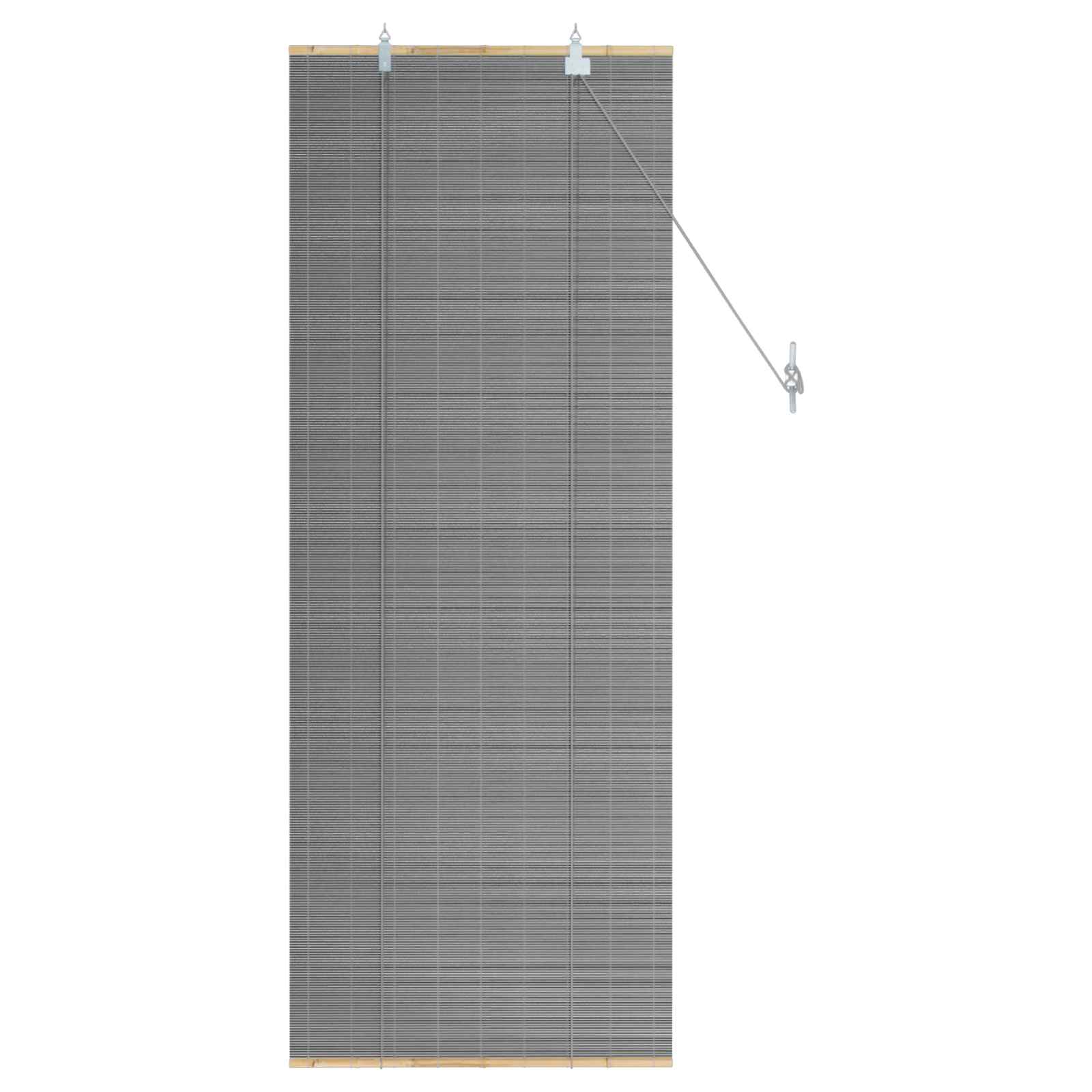 Rolgordijn Grijs 60 x 160 cm Bamboe