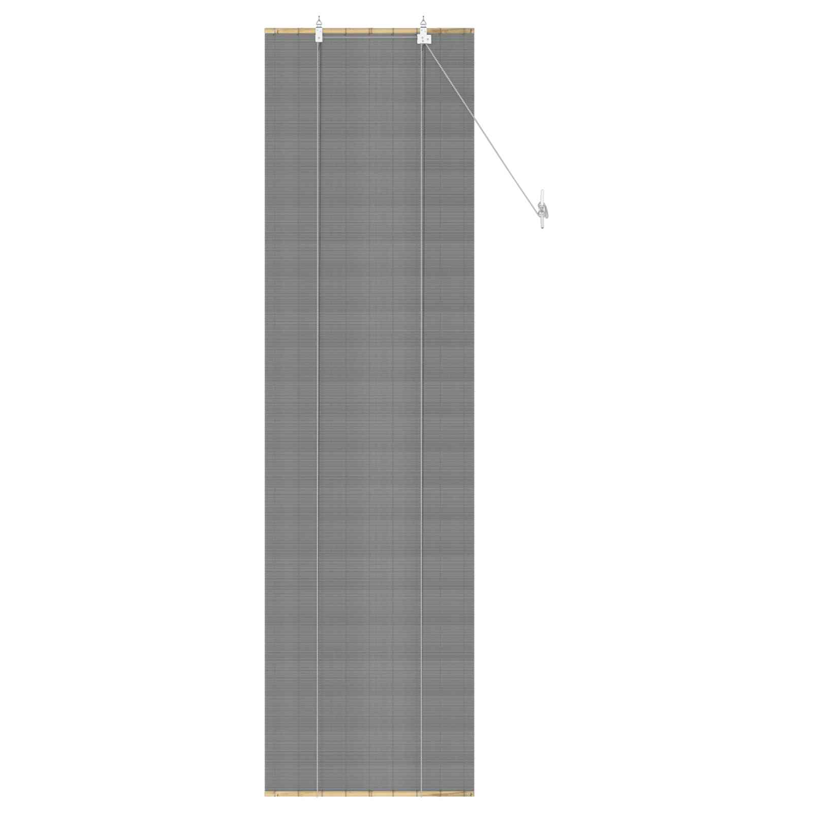 Rolgordijn Grijs 60 x 220 cm Bamboe