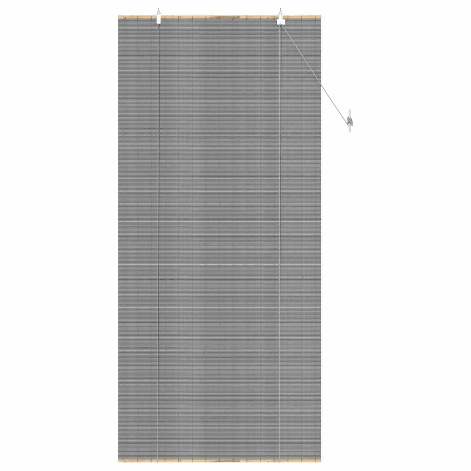 Rolgordijn Grijs 100 x 220 cm Bamboe